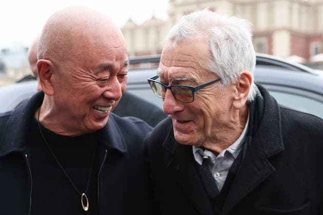 Robert De Niro visits Krakow KRAKOW, POLAND - NOVEMBER 9: Nobu Matsuhisa, Robert De Niro during their visit at Main Square in Krakow, Poland on November 9, 2025. An American actor is planning to launch a new hotel in the reconstructed building in Krakow under the Nobu brand, of which he is a co-owner. Jakub Porzycki Anadolu Krakow Poland. Editorial use only. Please get in touch for any other usage.  Copyright: x2025xAnadoluxJakubxPorzyckix