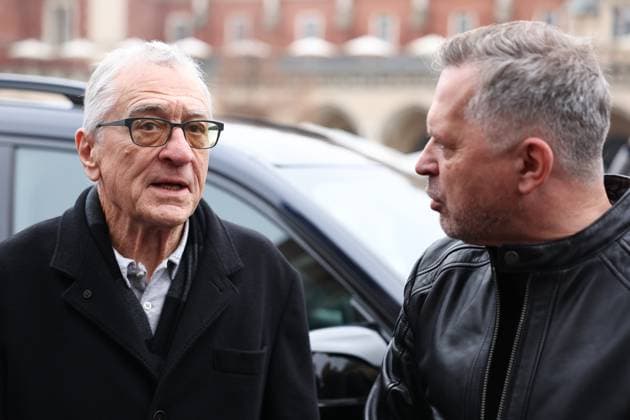 Robert De Niro visits Krakow KRAKOW, POLAND - NOVEMBER 9: Robert De Niro during and vice Mayor of Krakow Stanislaw Mazur during their meeting at Main Square in Krakow, Poland on November 9, 2025. An American actor is planning to launch a new hotel in the reconstructed building in Krakow under the Nobu brand, of which he is a co-owner. Jakub Porzycki Anadolu Krakow Poland. Editorial use only. Please get in touch for any other usage.  Copyright: x2025xAnadoluxJakubxPorzyckix