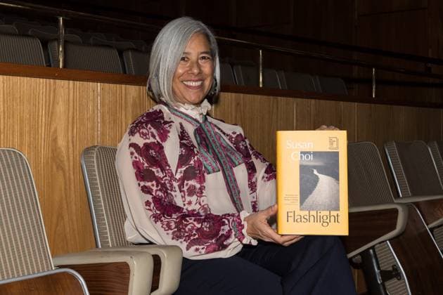 November 9, 2025, London, England, United Kingdom: US author SUSAN CHOI poses with her book Ã¢â‚¬ËœFlashlightÃ¢â‚¬â ¢ shortlisted for the Booker Prize 2025 during a photocall ahead of a reading event at Southbank Centre. The winner of the Booker Prize 2025 will be announced on Monday, 10 November at a ceremony in London, and the winning author will receive Ã‚Â£50,000. London United Kingdom - ZUMAs371 20251109_zip_s371_130 Copyright: xWiktorxSzymanowiczx