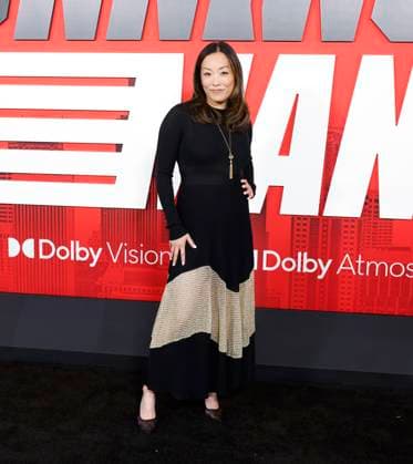 Audrey Chon arrives on the red carpet at Paramount s The Running Man New York Premiere at AMC Lincoln Square Theater on Sunday, November 9, 2025 in New York City.  NYP20251109148 JOHNxANGELILLO
