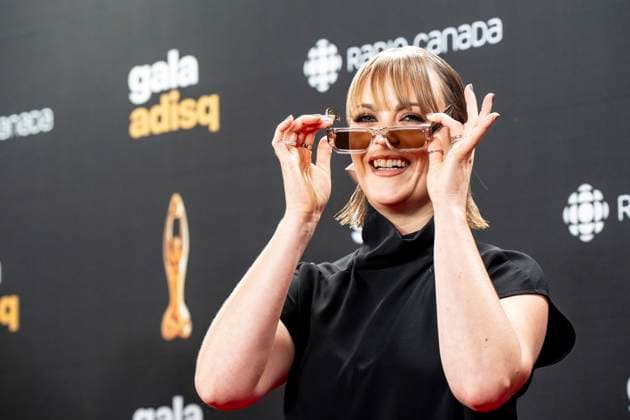 November 9, 2025, Montreal, Pq, Canada: Andro anne A. Malette arrives on the red carpet for the gala de l ADISQ awards ceremony, in Montreal on Sunday, Nov. 9, 2025. Montreal Canada  - ZUMAc35_ 20251109_zaf_c35_114 Copyright: xChristopherxKatsarovx