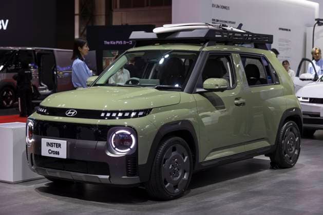 Hyundai Inster Cross on display at Japan Mobility Show 2025. on display at Japan Mobility Show 2025. Tokyo, October 30, 2025.  aflo_309964810