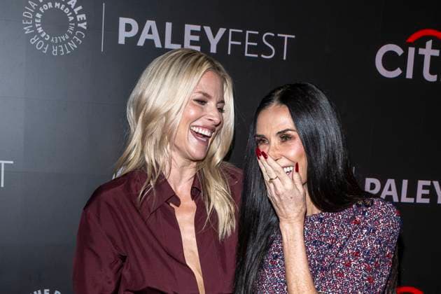 PaleyFest NY 2025: Paramount+ s Landman , New York, New York, USA - 09 Nov 2025 (L-R) Ali Larter and Demi Moore attend Paramount+ s Landman during PaleyFest NY 2025 at The Paley Museum. New York United States Copyright: xRonxAdarx xSOPAxImagesx _radar_paley_20251109_00926