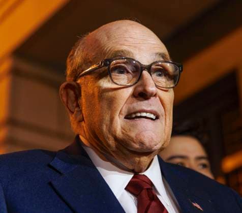 November 10, 2025: President Donald Trump has pardoned RUDY GIULIANI along with a long list of his political allies, for their support or involvement in alleged plans to overturn the 2020 presidential election, according to the Department of Justice s Pardon Attorney, Ed Martin. FILE PHOTO SHOT ON: December 11, 2023, Washington, DC, USA: Rudy Giuliani leaves the E. Barrett Prettyman U.S. District Courthouse, where a jury will decide punitive damages for two poll workers who successfully sued Giuliani in civil court. Washington USA - ZUMAs293 20231221_new_s293_256 Copyright: xAaronxSchwartzx