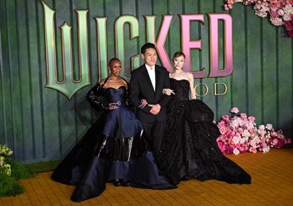 Celebrities attend the Wicked: For Good European Premiere at Cineworld London Leicester Square in London Featuring: Cynthia Erivo, Jon M. Chu, Ariana Grande Where: London, United Kingdom When: 10 Nov 2025 Credit: Cover Images EDITORIAL USE ONLY. NOT FOR USE BY NEWSPAPERS BASED IN THE UK. Copyright: xx coverimg55258865