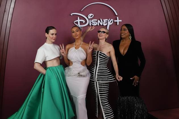 Disney+ Hulu series All™s Fair premiere in Rio de Janeiro American actress Sarah Paulson, American entrepreneur, model, actress, influencer, and socialite Kim Kardashian, British-Australian actress Naomi Watts, and American actress, comedian, and television host Niecy Nash-Betts during the launch of the Disney+ series All™s Fair at the Copacabana Palace Theatre in Copacabana, south zone of Rio de Janeiro, on Monday, November 10, 2025. RIO DE JANEIRO Copacabana RIO DE JANEIRO BRAZIL Copyright: xCHARLESxSHOLLx
