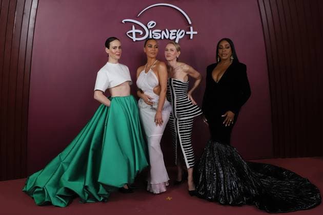 Disney+ Hulu series All™s Fair premiere in Rio de Janeiro American actress Sarah Paulson, American entrepreneur, model, actress, influencer, and socialite Kim Kardashian, British-Australian actress Naomi Watts, and American actress, comedian, and television host Niecy Nash-Betts during the launch of the Disney+ series All™s Fair at the Copacabana Palace Theatre in Copacabana, south zone of Rio de Janeiro, on Monday, November 10, 2025. RIO DE JANEIRO Copacabana RIO DE JANEIRO BRAZIL Copyright: xCHARLESxSHOLLx