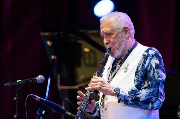 November 10, 2025, Madrid, Spain: Cuban jazz Paquito D Rivera performs during the JAZZMADRID concert at the Fernanda Gomez Theatre in Madrid. Madrid Spain - ZUMAs197 20251110_aaa_s197_189 Copyright: xAtilanoxGarciax