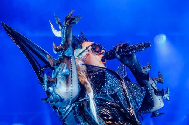 Battle Beast live in Oslo, Norway Oslo, Norway. 09th, November 2025. The Finnish power metal band Battle Beast performs a live concert at Rockefeller in Oslo. Here vocalist Noora Louhimo is seen live on stage. Norway, Oslo  Copyright: xGonzalesxPhoto KetilxMartinsenx