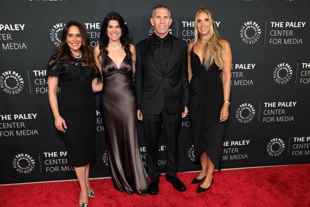 10 November 2025 - Beverly Hills, California - Sharona Nazarian, Maureen J. Reidy, Ynon Kreiz, Anat Fabrikant. The 2025 Annual Paley Honors Fall Gala held at The Beverly Hilton. Beverly Hills USA - ZUMAa123 20251110_zaa_a123_168 Copyright: xADx