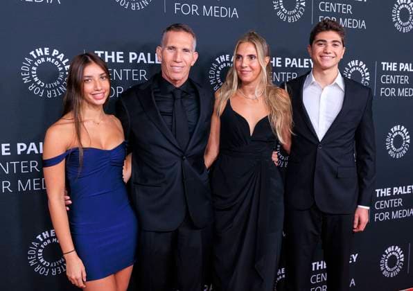 November 10, 2025, Beverly Hills, California, USA: Ynon Kreiz (2L), Anat Fabrikant (2R) and family on the red carpet of the 2025 Paley Honors Fall Gala held on Monday November 10, 2025 at the Hilton Hotel in Beverly Hills, California. JAVIER ROJAS PI Beverly Hills USA - ZUMAp124 20251110_zaa_p124_160 Copyright: xJavierxRojasx