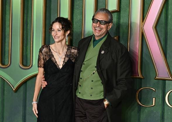 Emilie Livingston and Jeff Goldblum attends Wicked: For Good European Premiere at Cineworld Leicester Square in London, England. UK. Monday 10th November 2025 Copyright: xJamesxWarrenx adzj8088