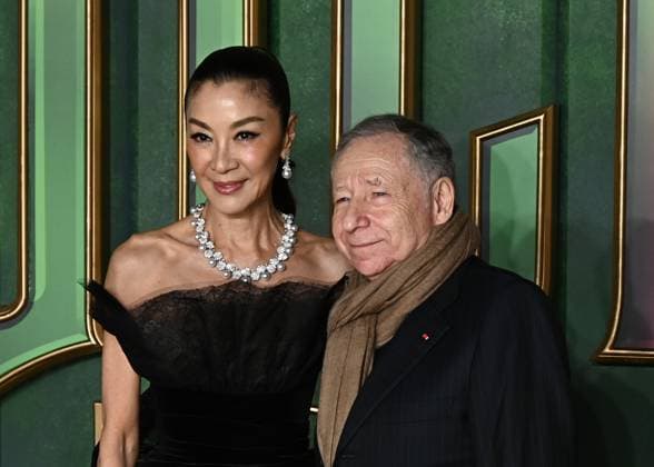 Michelle Yeoh and Jean Todt attends Wicked: For Good European Premiere at Cineworld Leicester Square in London, England. UK. Monday 10th November 2025 Copyright: xJamesxWarrenx adzj8099