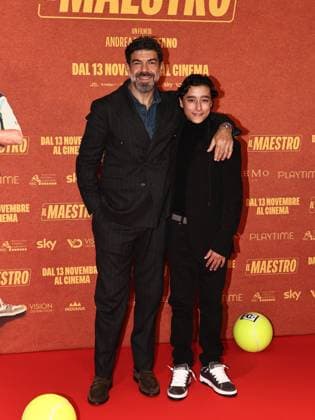 Rome, The Space Moderno cinema, premiere of the film The Maestro. Pictured: Pierfrancesco Favino, Tiziano Menichelli  Copyright: xMarcoxProvvisionatox xipa-agency.netx xMarcoxProvvisionatox IPA_Agency_IPA67843597
