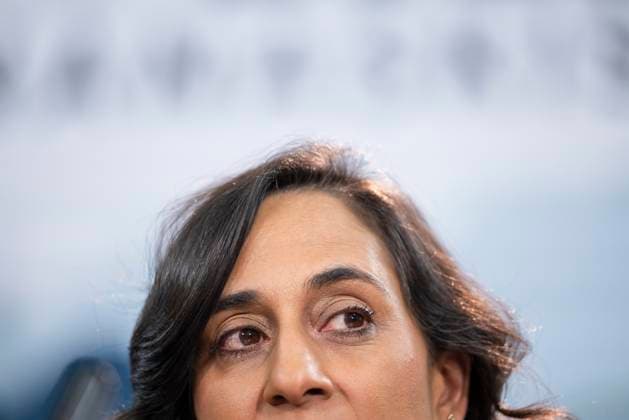 November 11, 2025, Niagara-On-The-Lake, On, Canada: Foreign Affairs Minister Anita Anand delivers opening remarks during the G7 Foreign Ministers Meeting in Niagara-on-the-Lake, on Tuesday, November 11, 2025. Niagara-On-The-Lake Canada  - ZUMAc35_ 20251111_zaf_c35_251 Copyright: xNickxIwanyshynx