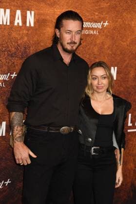 NEW YORK, NY - NOVEMBER 11: Matt Southcombe and Brandi Cyrus at the Paramount+ Original season 2 premiere of Landman on November 11, 2025 at Alice Tully Hall in New York City. Copyright: xMediaPunchx