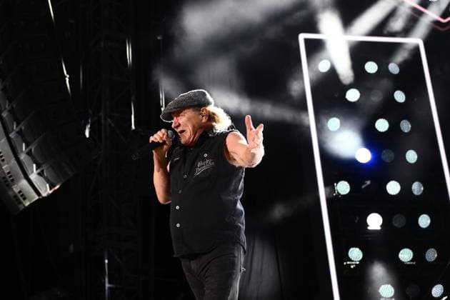 ACDC TOUR MELBOURNE, Brian Johnson during a performance by Australian rock band AC DC at the MCG, in Melbourne, Wednesday, November 12, 2025. ( NO ARCHIVING MELBOURNE VICTORIA AUSTRALIA  Copyright: xJOELxCARRETTx 20251112170795282665