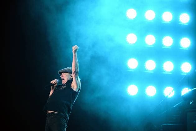 ACDC TOUR MELBOURNE, Brian Johnson during a performance by Australian rock band AC DC at the MCG, in Melbourne, Wednesday, November 12, 2025. ( NO ARCHIVING MELBOURNE VICTORIA AUSTRALIA  Copyright: xJOELxCARRETTx 20251112195821321422