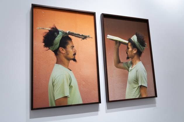 Press preview of the Bienalsur 2025 exhibition Invocations at the Brazilian Embassy in Rome – Galleria Cândido Portinari  Copyright: xMatteoxNardonex xipa-agency.netx xMatteoxNardonex IPA_Agency_IPA67861794