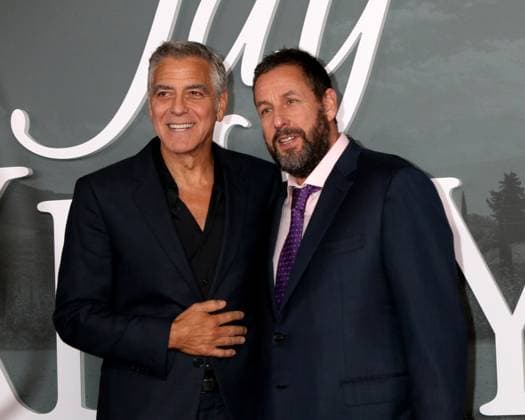 November 12, 2025, Los Angeles, Ca, USA: LOS ANGELES - NOV 11: George Clooney, Adam Sandler at the Jay Kelly Los Angeles Premiere at the Egyptian Theater on November 11, 2025 in Los Angeles, CA Los Angeles USA - ZUMAb170 20251112_aap_b170_034 Copyright: xKayxBlakex