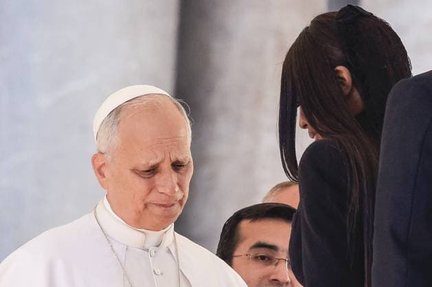 British actress and top model Naomi Campbell in Vatican VATICAN CITY, VATICAN - NOVEMBER 12: British actress and top model Naomi Campbell (R) greets Pope Leo XIV (L) at the end of his audience in St Peter s Square at the Vatican, Vatican City on November 12, 2025. Riccardo De Luca Anadolu Vatican City Vatican. Editorial use only. Please get in touch for any other usage.  Copyright: x2025xAnadoluxRiccardoxDexLucax