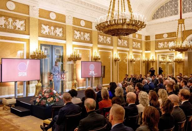 Launch of the Financially Healthy Netherlands Foundation - The Hague Queen Maxima at the launch of the Financially Healthy Netherlands Foundation in The Hague, Netherlands on November 12, 2025. Photo by Bruno Press ABACAPRESS.COM The Hague Netherlands  Copyright: xBrunoxPress ABACAx