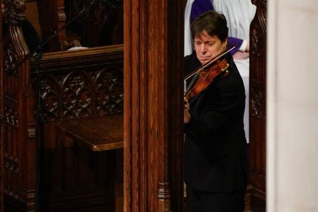 Actor and activist Leonardo DiCaprio delivers a tribute to Dr. Jane Goodall, DBE during a celebration and thanksgiving for life event at the Washington National Cathedral on Wednesday, November 12, 2025 in Washington DC.  WAP20251112904c LeighxVogel
