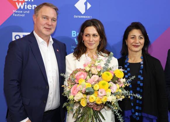 Eröffnung BUCH WIEN 2025 Wien, Messe, 12. 11. 2025 Andreas BABLER, Shila BEHJAT, Veronica KAUP HASLER, Benedikt FÖGER