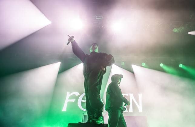 AMSTERDAM Northern Irish rap group Kneecap performing at AFAS Live. ANP EVA PLEVIER netherlands out - belgium out  Copyright: xx x541962642x originalFilename: 541962642.jpg