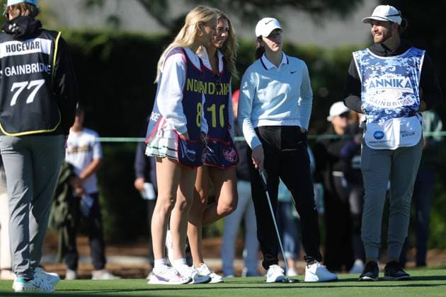 BELLEAIR, FL - NOVEMBER 12: Lexie Hull, Sophie Cunningham and Caitlin Clark at the Pro Am for The Annika driven by Gainbridge at Pelican on November 12, 2025 at the Pelican Golf Club in Belleair, Florida. Copyright: xmpi34x