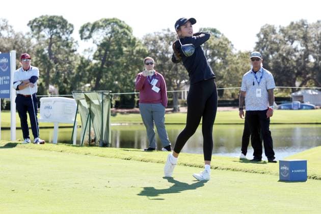 BELLEAIR, FL - NOVEMBER 12: Kai Trump at the Pro Am for The Annika driven by Gainbridge at Pelican on November 12, 2025 at the Pelican Golf Club in Belleair, Florida. Copyright: xmpi34x