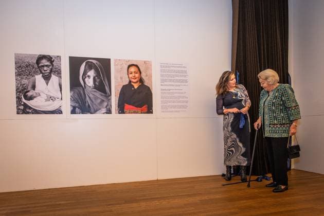 AMSTERDAM Princess Beatrix will be given a tour of a photo exhibition at the Rijksmuseum commemorating the centennial of the development organization Simavi. For the exhibition, photographer Sacha de Boer created a series of portraits of women from Kenya and Indonesia. ANP DINGENA MOL netherlands out - belgium out  Copyright: xx x542015539x originalFilename: 542015539.jpg