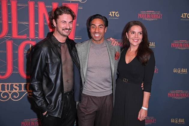 Nicolas Puschmann, Nic Shanker mit Janina Shanker bei der Premiere von Sarah Engels bei Moulin Rouge! Das Musical im Musical Dome in Köln am 13.11.2025