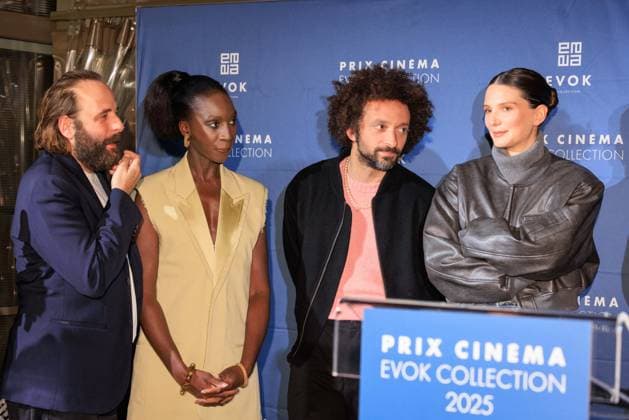 Prix Cinema Evok Collection - Paris Vincent Macaigne, Eye Haïdara, William Lebghil and Joséphine Japy attend the Prix Cinema Evok Collection held at the Hotel Brach in Paris, France, on November 13, 2025. Photo by David Boyer ABACAPRESS.COM Paris France  Copyright: xBoyerxDavid ABACAx