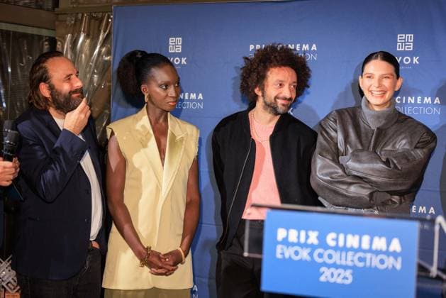 Prix Cinema Evok Collection - Paris Vincent Macaigne, Eye Haïdara, William Lebghil and Joséphine Japy attend the Prix Cinema Evok Collection held at the Hotel Brach in Paris, France, on November 13, 2025. Photo by David Boyer ABACAPRESS.COM Paris France  Copyright: xBoyerxDavid ABACAx