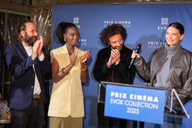 Prix Cinema Evok Collection - Paris Vincent Macaigne, Eye Haïdara, William Lebghil and Joséphine Japy attend the Prix Cinema Evok Collection held at the Hotel Brach in Paris, France, on November 13, 2025. Photo by David Boyer ABACAPRESS.COM Paris France  Copyright: xBoyerxDavid ABACAx