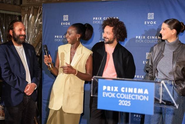 Prix Cinema Evok Collection - Paris Vincent Macaigne, Eye Haïdara, William Lebghil and Joséphine Japy attend the Prix Cinema Evok Collection held at the Hotel Brach in Paris, France, on November 13, 2025. Photo by David Boyer ABACAPRESS.COM Paris France  Copyright: xBoyerxDavid ABACAx