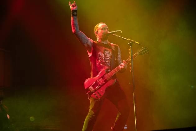 Volbeat Perform at OVO Arena Wembley, London Lead singer Michael Poulsen of Danish rock metal band Volbeat performs at OVO Arena Wembley, London, England, UK on Thursday 13 November 2025., Credit:Justin Ng Avalon UK, England, London, OVO Arena Wembley  Copyright: xJustinxNgx xAvalonx 1052296838