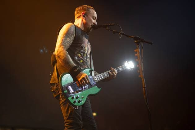 Volbeat Perform at OVO Arena Wembley, London Lead singer Michael Poulsen of Danish rock metal band Volbeat performs at OVO Arena Wembley, London, England, UK on Thursday 13 November 2025., Credit:Justin Ng Avalon UK, England, London, OVO Arena Wembley  Copyright: xJustinxNgx xAvalonx 1052296847