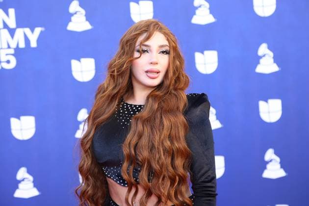 Bellakath arrives for the 26th annual Latin Grammy Awards at the MGM Garden Arena in Las Vegas, Nevada on Thursday, November 13, 2025.  LAV20251113028 JAMESxATOA