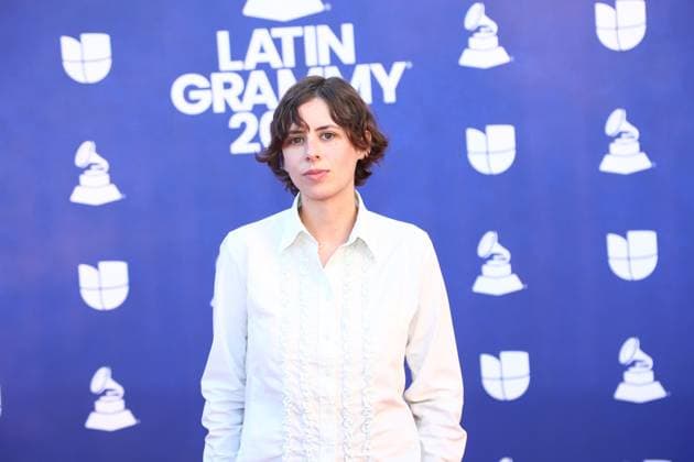 Maria Wolff arrives for the 26th annual Latin Grammy Awards at the MGM Garden Arena in Las Vegas, Nevada on Thursday, November 13, 2025.  LAV20251113043 JAMESxATOA