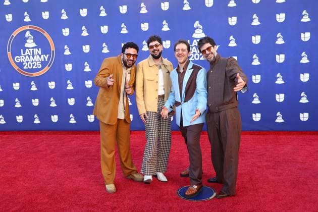 5 a Seco arrives for the 26th annual Latin Grammy Awards at the MGM Garden Arena in Las Vegas, Nevada on Thursday, November 13, 2025.  LAV20251113044 JAMESxATOA