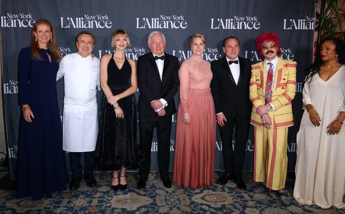 L Alliance Gala 2025 - NYC Amandine Freidheim, Daniel Boulud, Angéle, Paddy McKillen, Tatyana Franck, Jean-Georges Vongerichten, Julien Granel, Elizabeth Colomba attend the Gala L Alliance Gala at the Plaza Hotel in New York, NY on November 13, 2025. Photo by Charles Guerin ABACAPRESS.COM New York City NY United States  Copyright: xGuerinxCharles ABACAx