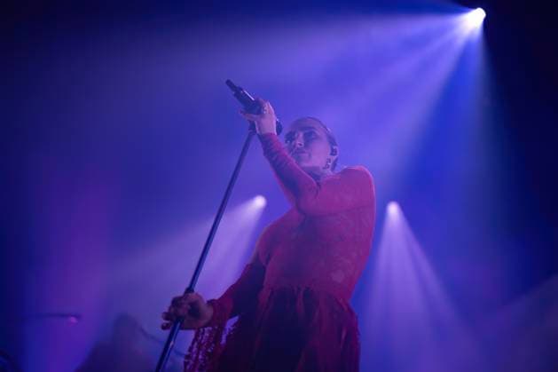 Highasakite live in Bergen, Norway Bergen, Norway. 13th, November 2025. The Norwegian indie pop band Highasakite performs a live concert at USF Verftet in Bergen. Here singer Ingrid Helene Haavik is seen live on stage. Norway, Bergen  Copyright: xGonzalesxPhoto JarlexH.xMoex