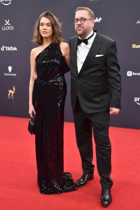 Giannina Haupt und Paul Ronzheimer bei der 77. Bambi-Verleihung 2025 in den Bavaria Filmstudios. München, 13.11.2025