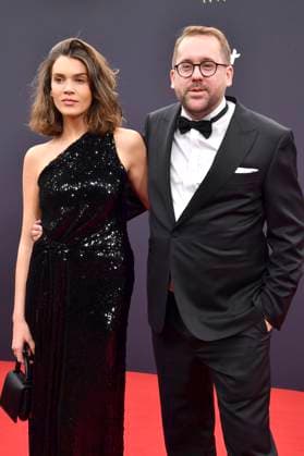 Giannina Haupt und Paul Ronzheimer bei der 77. Bambi-Verleihung 2025 in den Bavaria Filmstudios. München, 13.11.2025