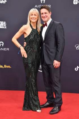 Matthias Steiner mit Ehefrau Inge Steiner bei der 77. Bambi-Verleihung 2025 in den Bavaria Filmstudios. München, 13.11.2025