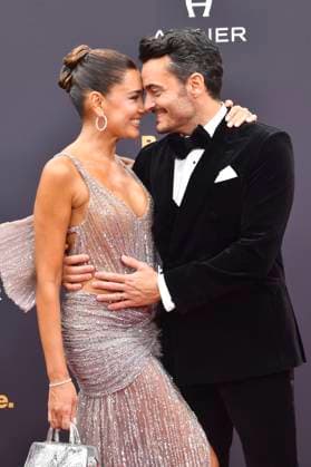 Giovanni Zarrella mit Ehefrau Jana Ina bei der 77. Bambi-Verleihung 2025 in den Bavaria Filmstudios. München, 13.11.2025