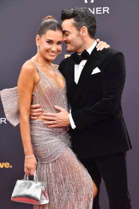 Giovanni Zarrella mit Ehefrau Jana Ina bei der 77. Bambi-Verleihung 2025 in den Bavaria Filmstudios. München, 13.11.2025