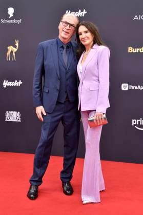 Herbert Knaup mit Ehefrau Christiane Knaup bei der 77. Bambi-Verleihung 2025 in den Bavaria Filmstudios. München, 13.11.2025